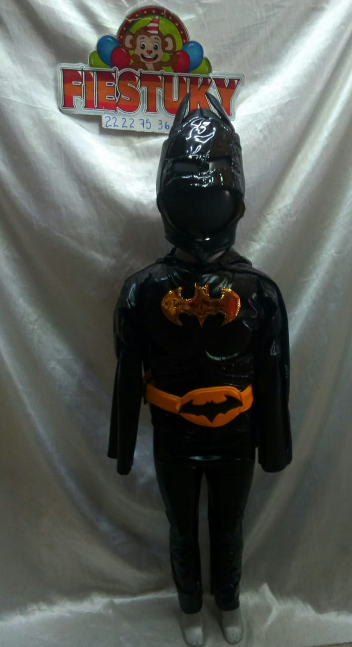 Disfraz batman metálico talla 6 – Disfraces en Puebla de primavera para  niña y niño